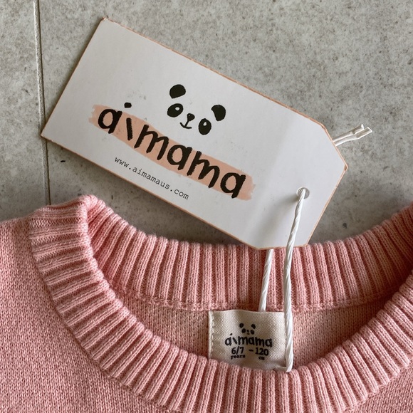 Aimama pink flower sweater - Picture 2 of 6